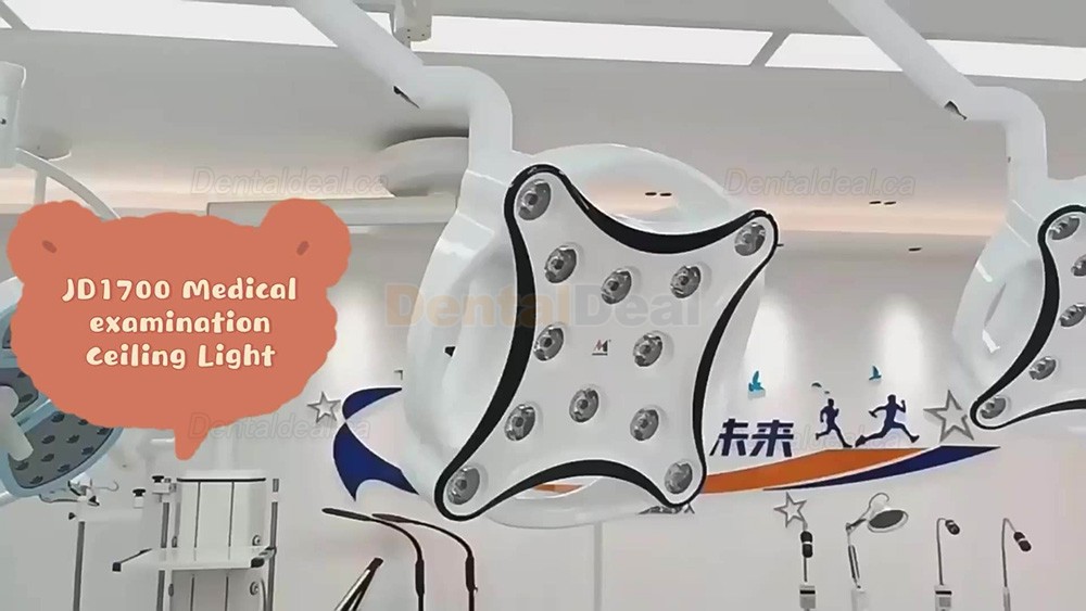 Micare JD1700 Double Head Ceiling-mouted Dental LED Surgical Lamp Dental Operatory Light